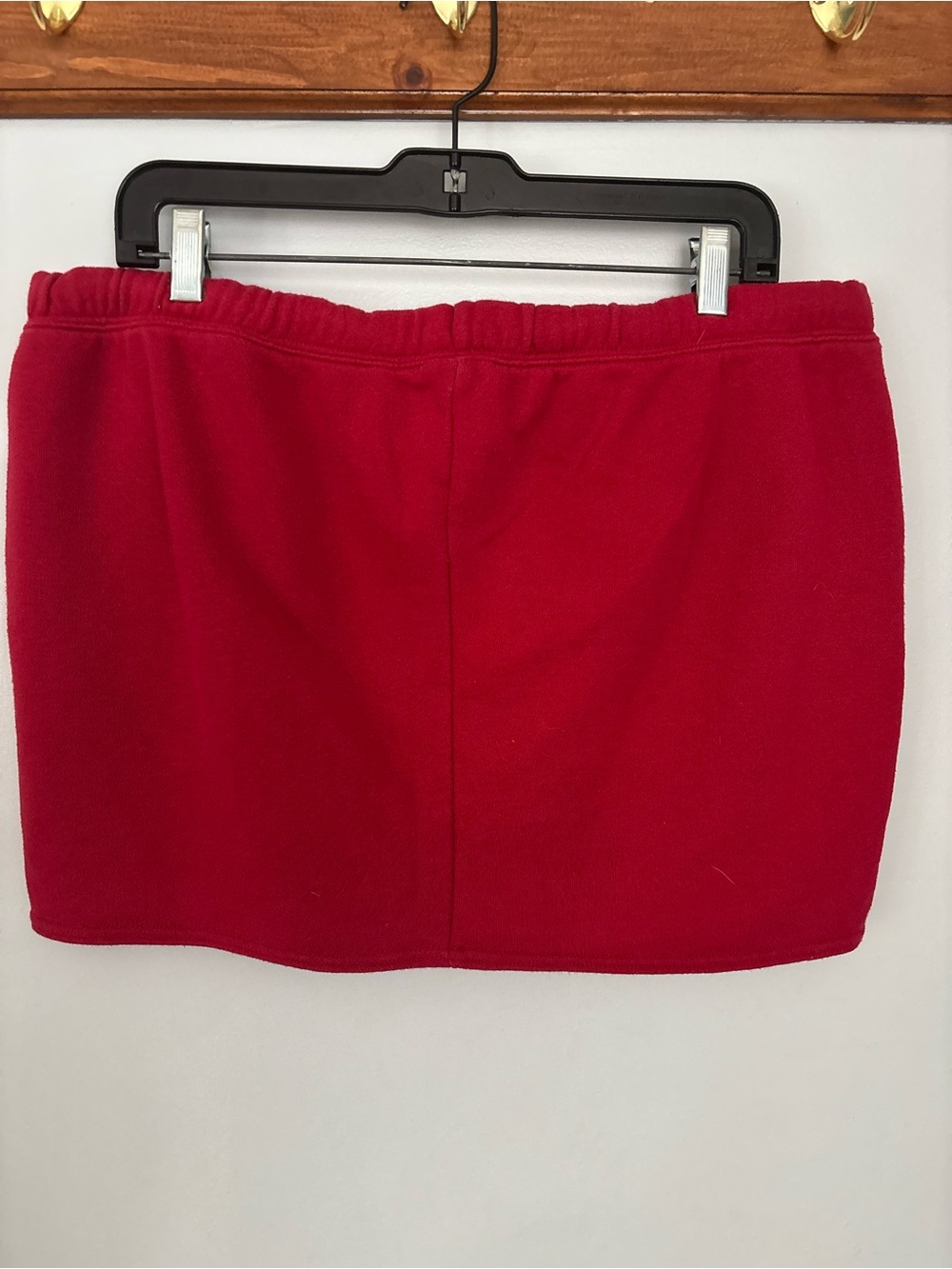 Red Mini Skirt with Pocket Details - Picture 4 of 5
